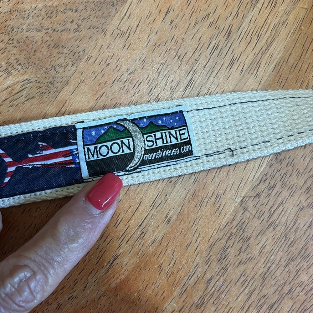 NWT boys Moonshine Belt USA Fish on Navy